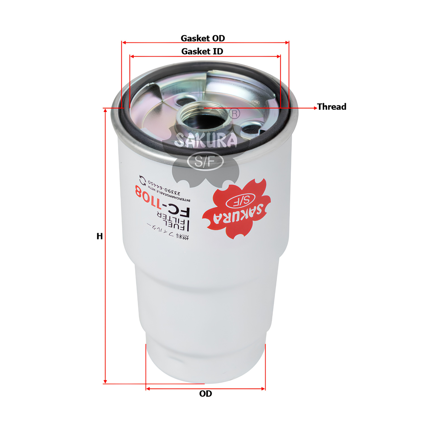 SAKURA TOYOTA FC-1108 FUEL FILTER