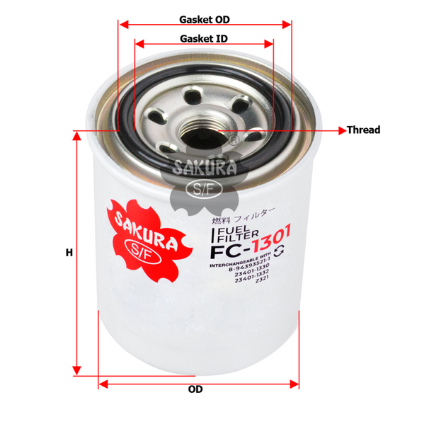 SAKURA HINO FC-1301 FUEL FILTER