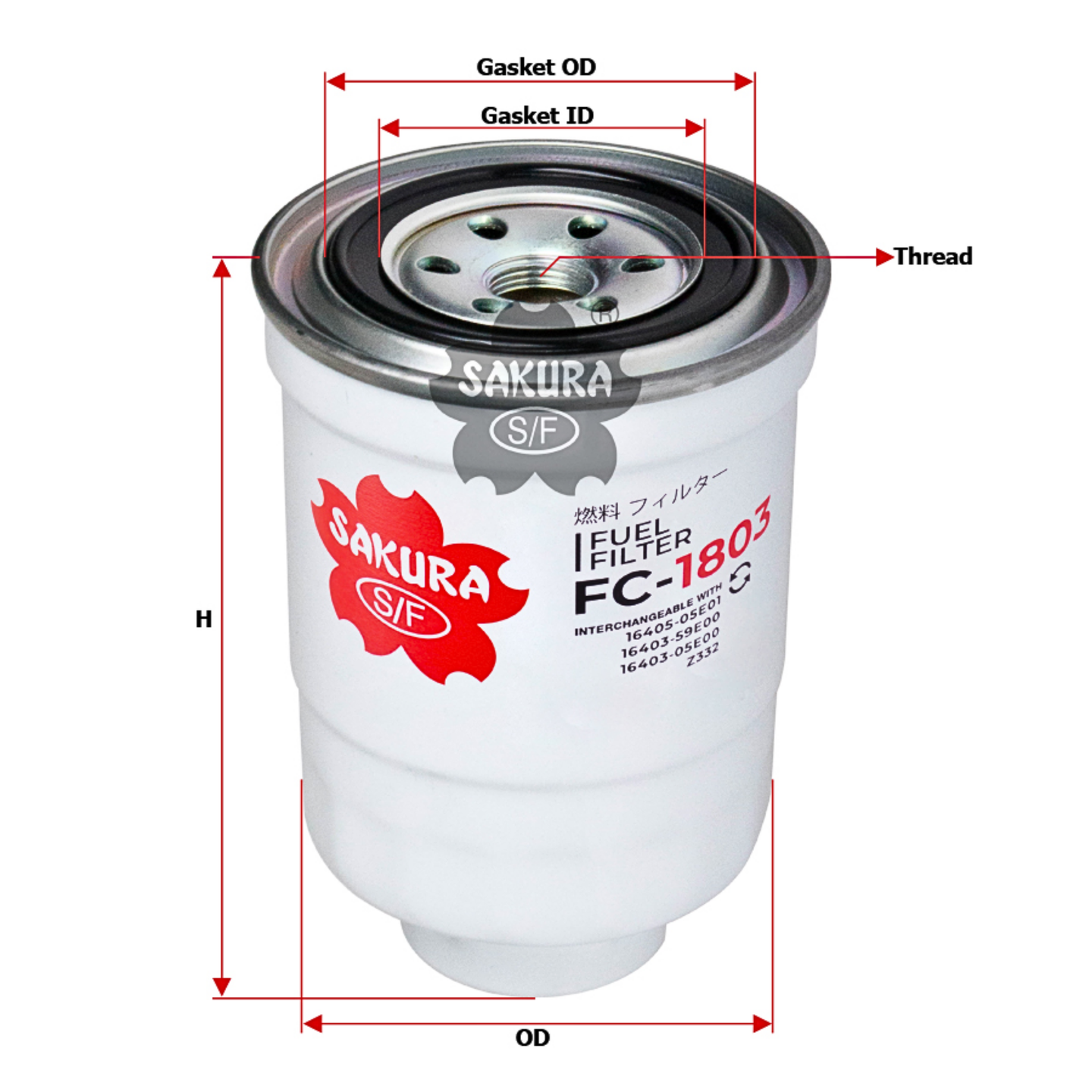 SAKURA NISSAN FS-1803 FUEL FILTER