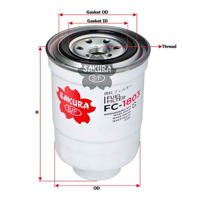 SAKURA NISSAN FS-1803 FUEL FILTER