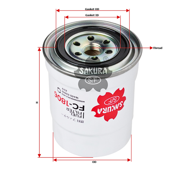 SAKURA NISSAN FC-1806 FUEL FILTER