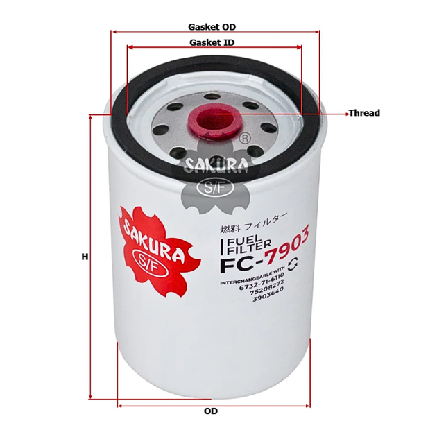 SAKURA FC-7903 FUEL FILTER
