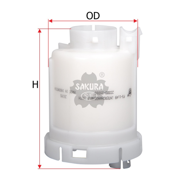 SAKURA TOYOTA FS-1149 FUEL FILTER