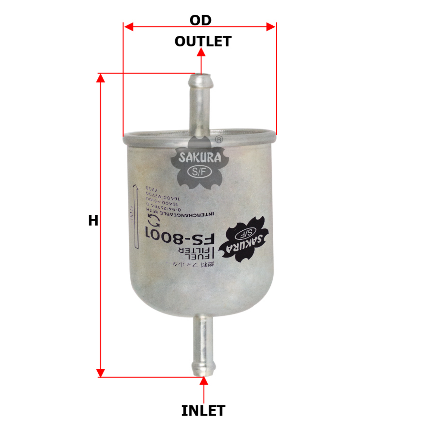 SAKURA NISSAN FS-8001 FUEL FILTER