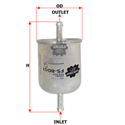 SAKURA NISSAN FS-8001 FUEL FILTER