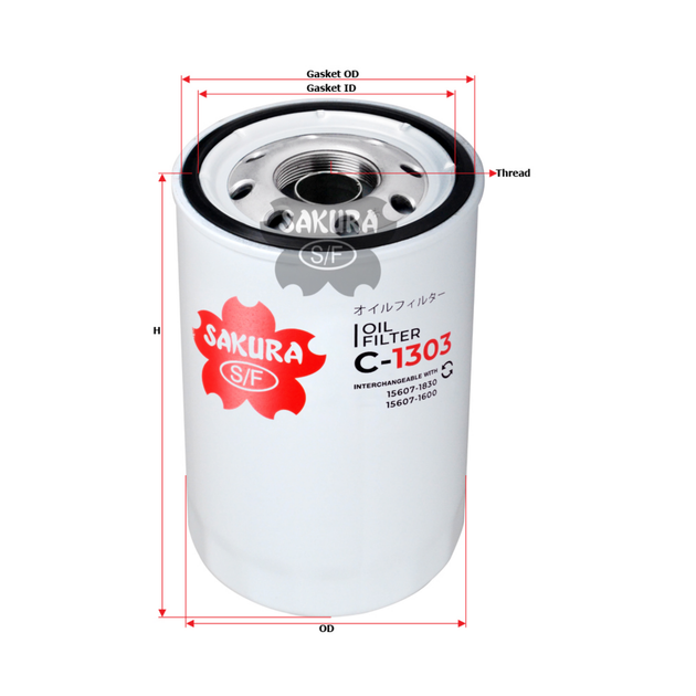 SAKURA HINO C-1303 OIL FILTER