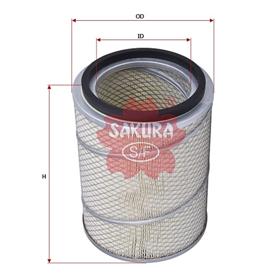 SAKURA ISUZU A-6012 AIR FILTER