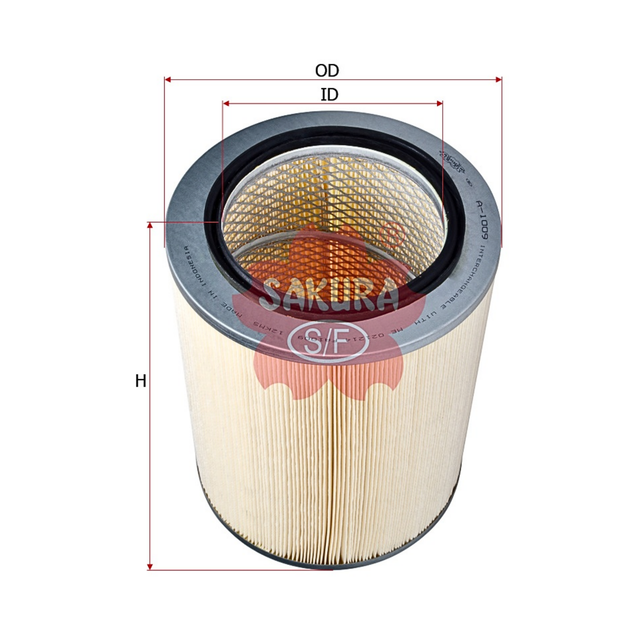 SAKURA MITSUBISHI A-1009 AIR FILTER
