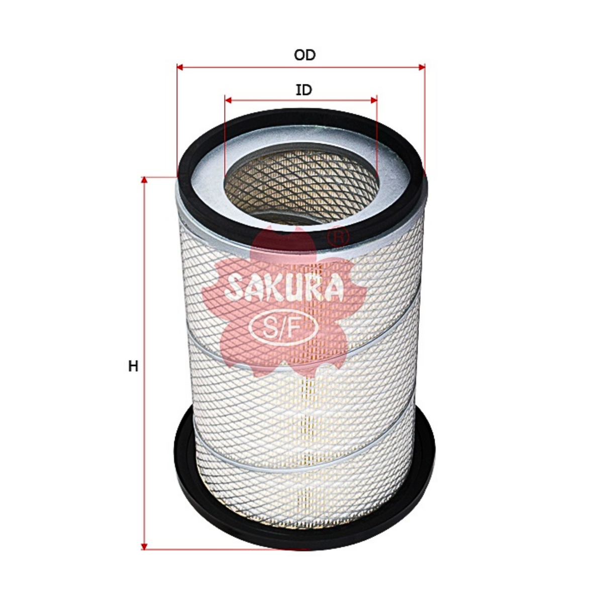 SAKURA MITSUBISHI A-1019 AIR FILTER