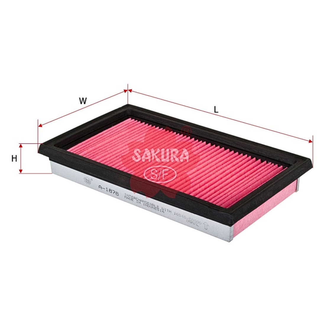 SAKURA NISSAN A-1878 AIR FILTER