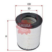 SAKURA NISSAN A-5539 AIR FILTER