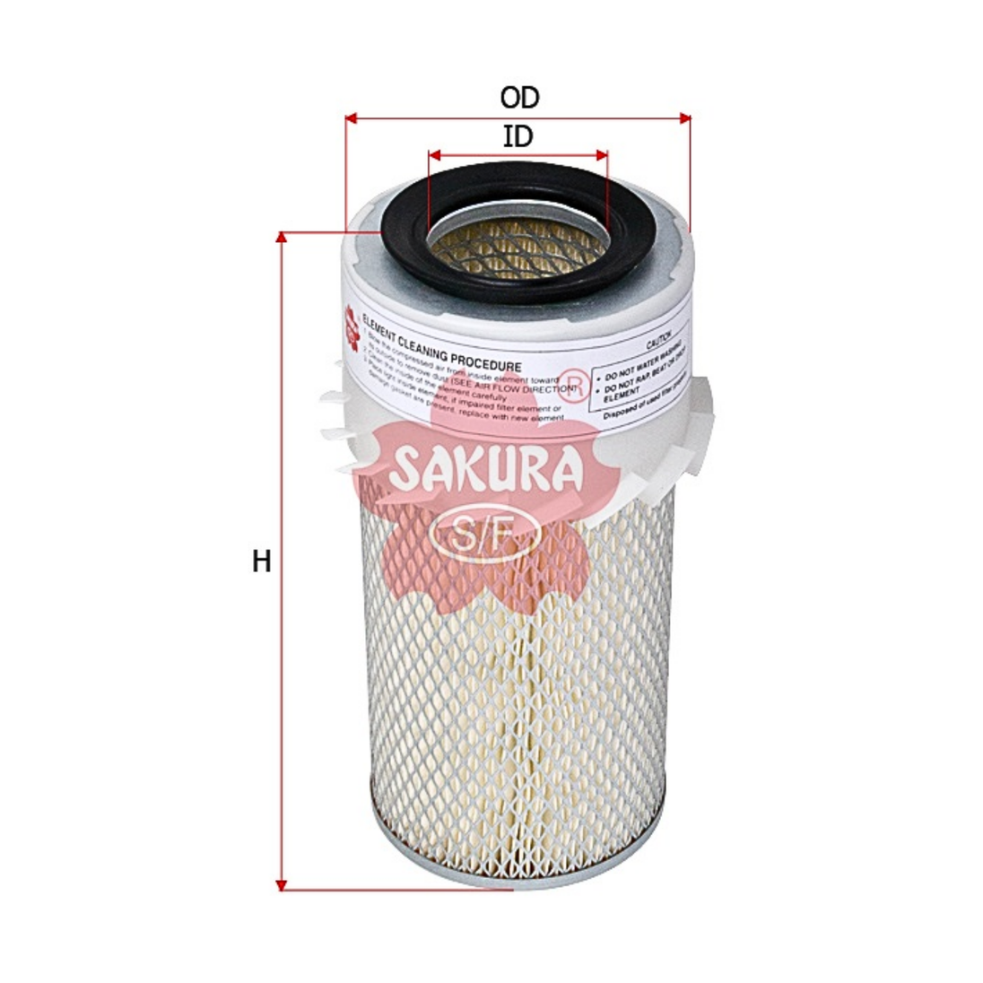 SAKURA NISSAN AS-1825 AIR FILTER