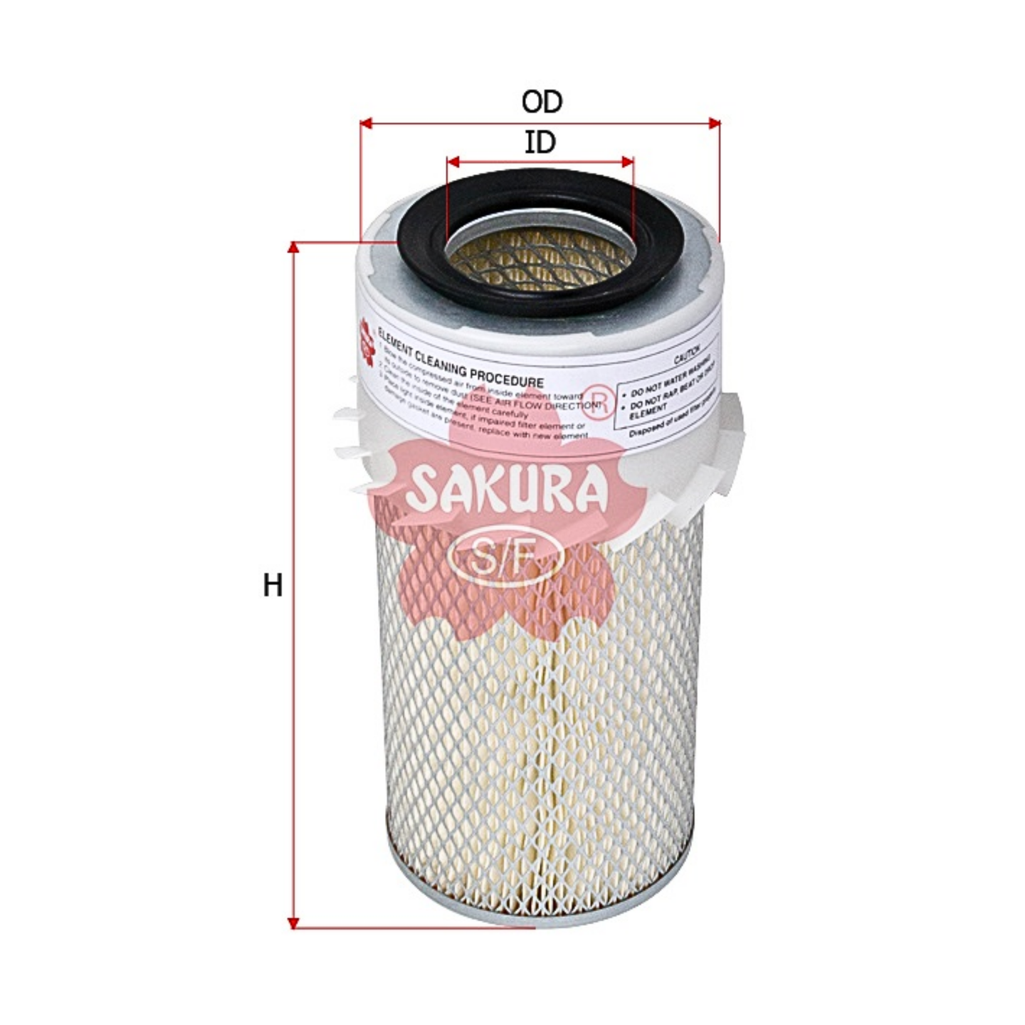 SAKURA NISSAN AS-1825 AIR FILTER