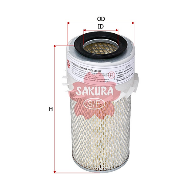 SAKURA NISSAN AS-1825 AIR FILTER