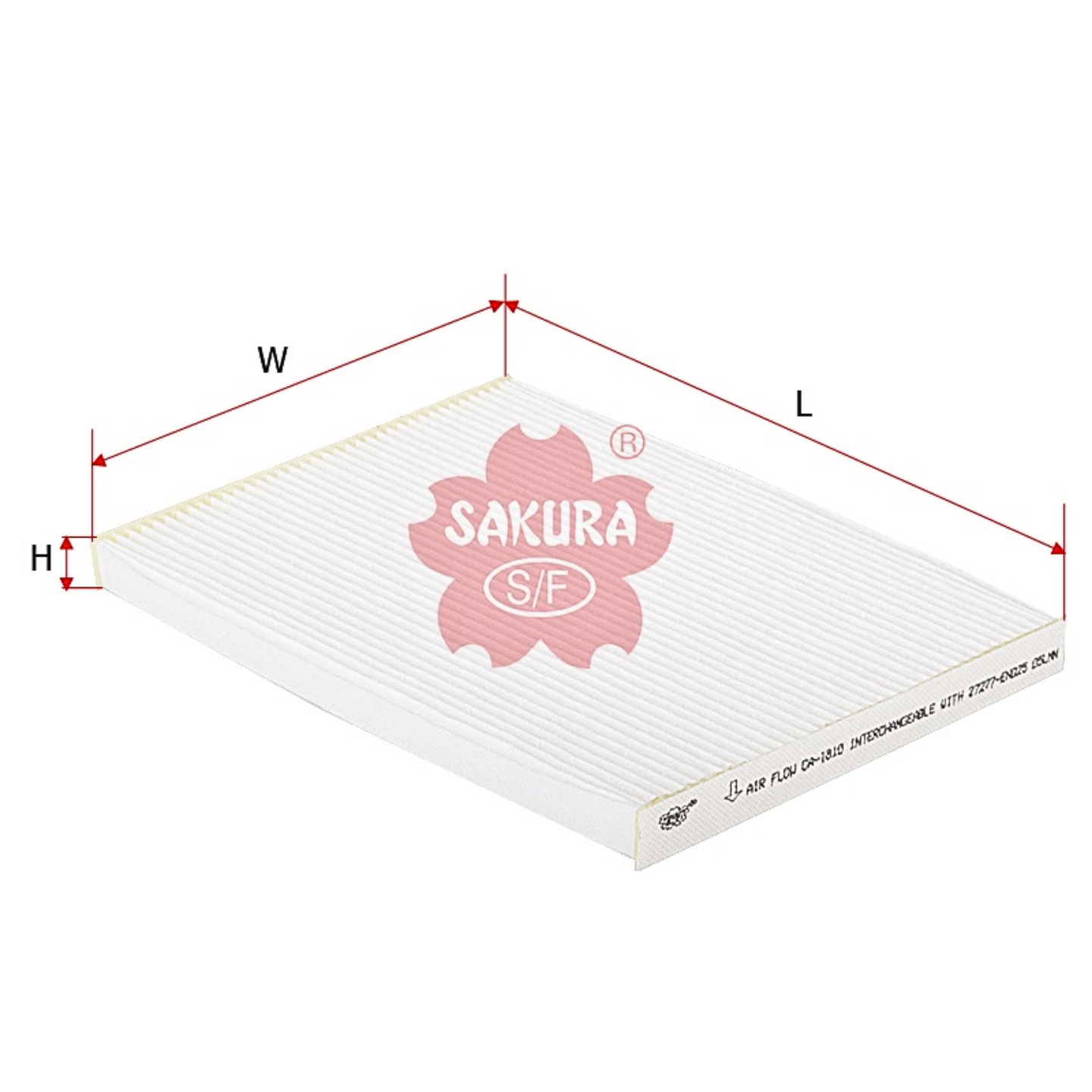 SAKURA NISSAN CA-1810 CABIN FILTER