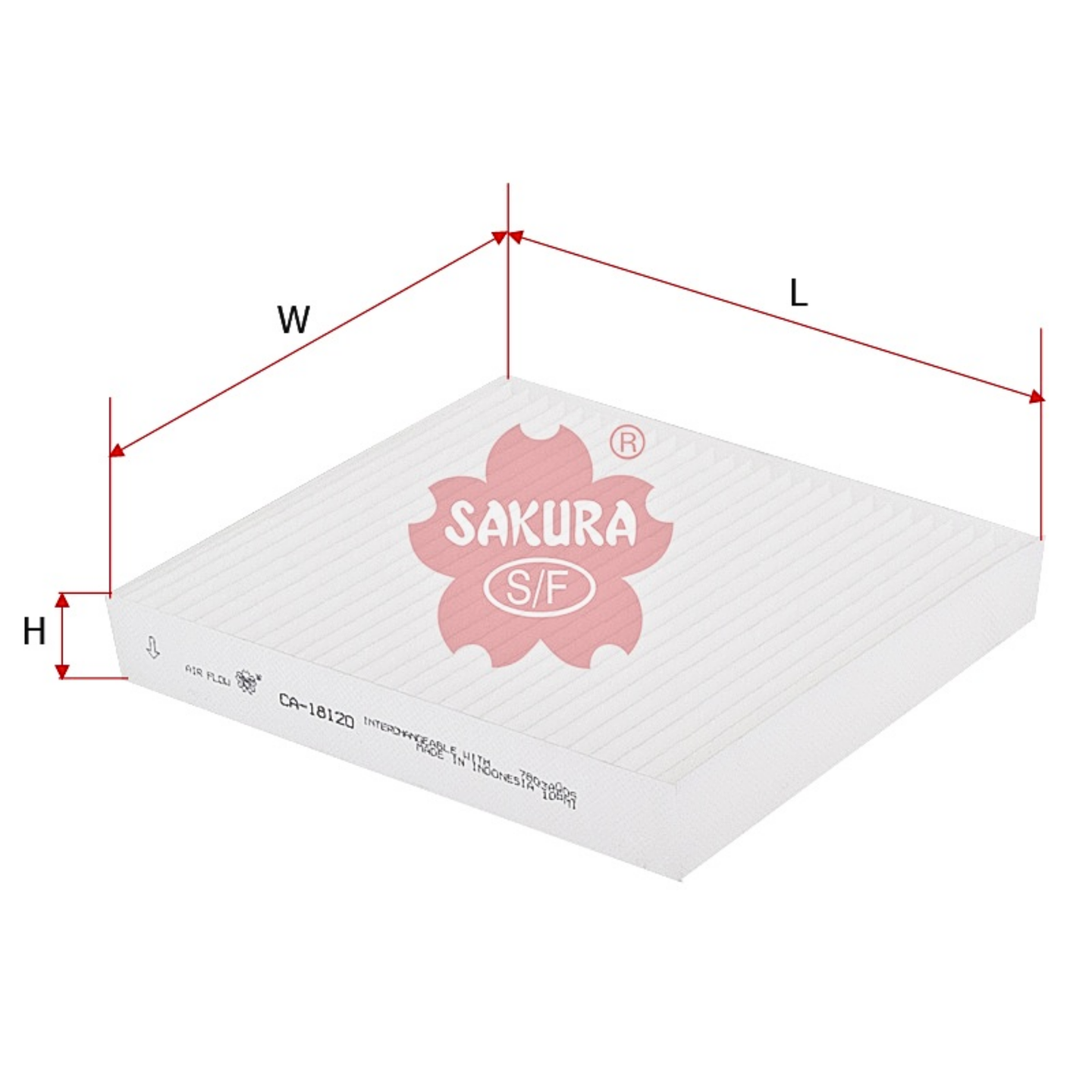 SAKURA NISSAN CA-18120 CABIN FILTER