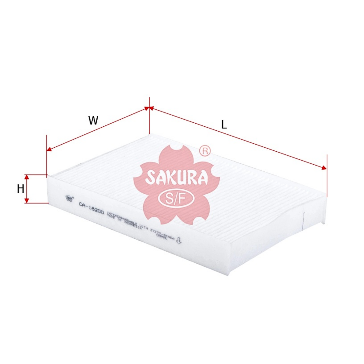 SAKURA NISSAN CA-18200 CABIN FILTER