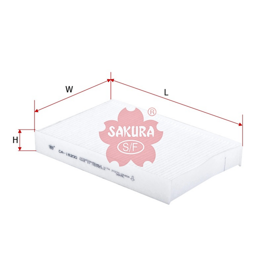 SAKURA NISSAN CA-18200 CABIN FILTER