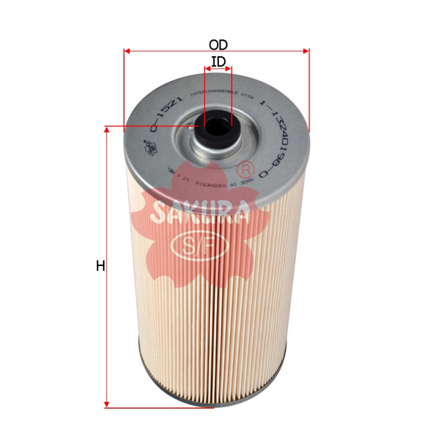 SAKURA HONDA O-1521 OIL FILTER