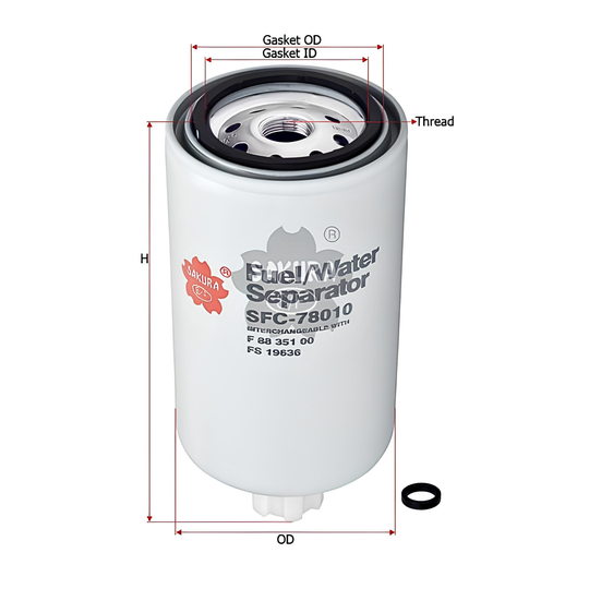 SAKURA SFC-78010 FUEL FILTER