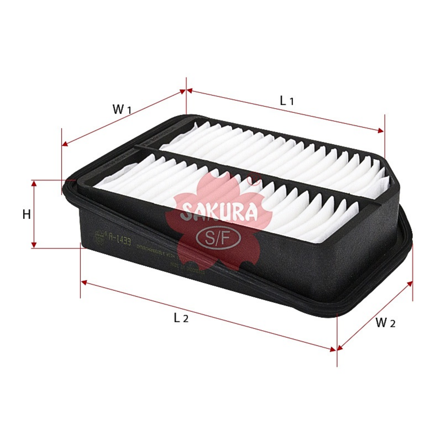 SAKURA SUZUKI A-1433 AIR FILTER