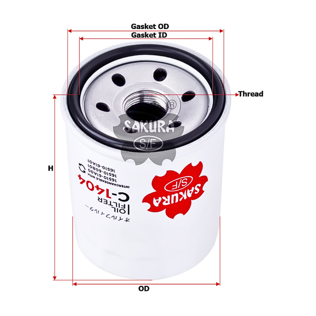 SAKURA SUZUKI C-1404 OIL FILTER