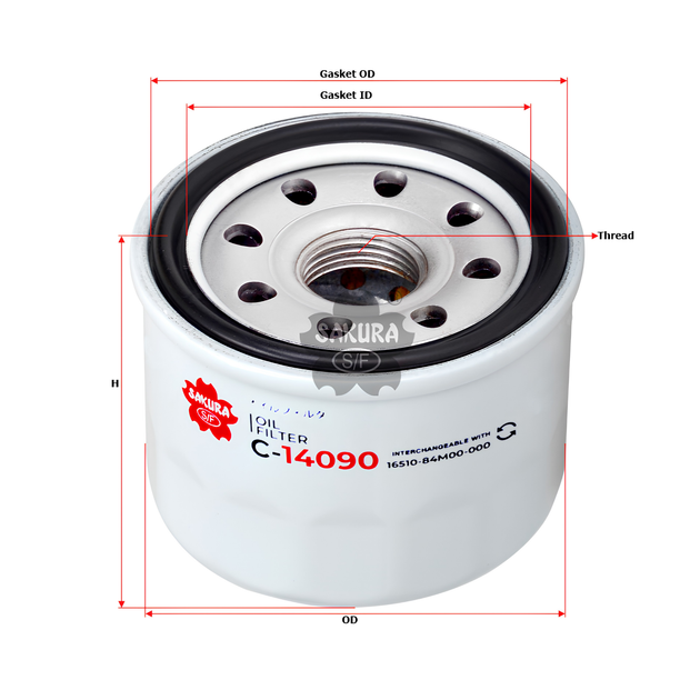 SAKURA SUZUKI C-14090 OIL FILTER