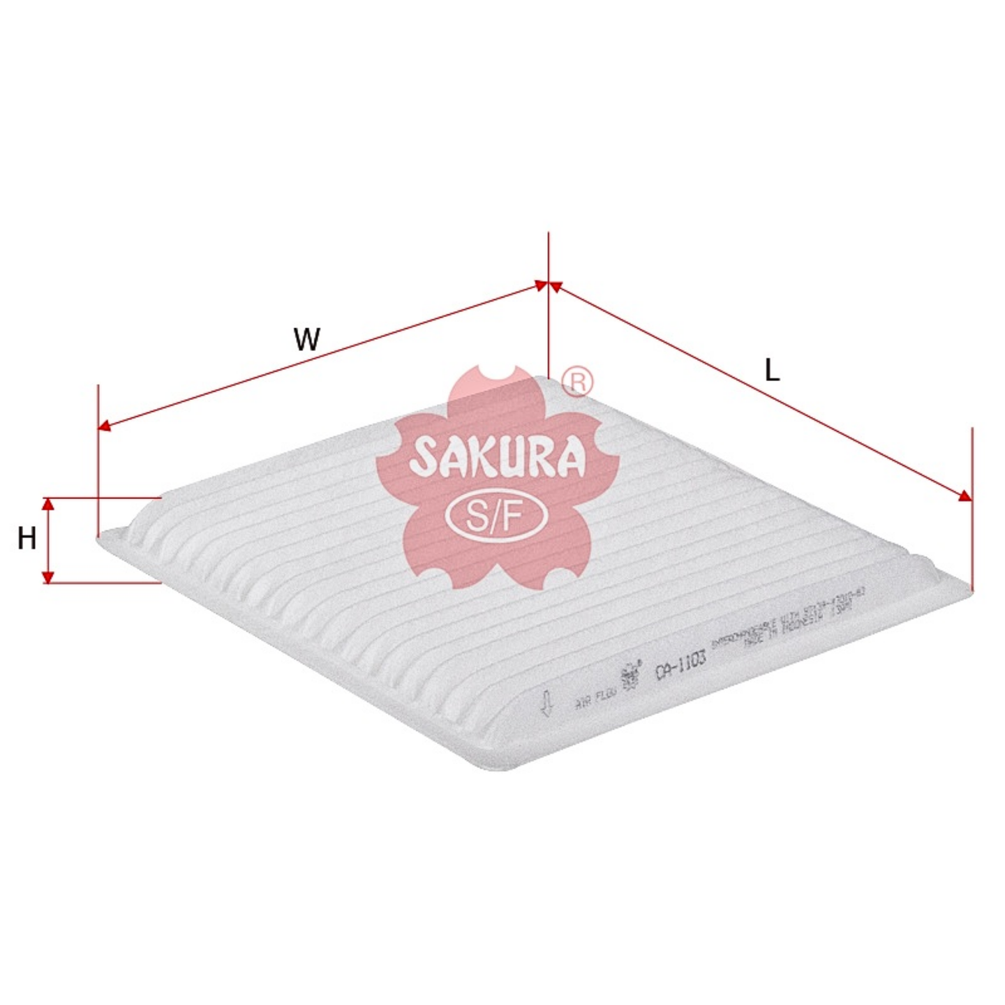 SAKURA TOYOTA CA-1103 CABIN FILTER