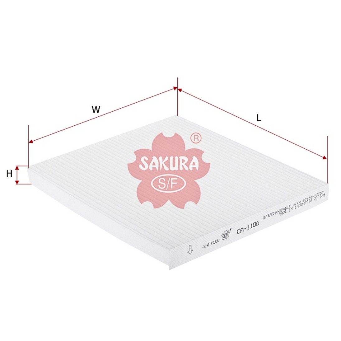 SAKURA TOYOTA CA-1106 CABIN FILTER