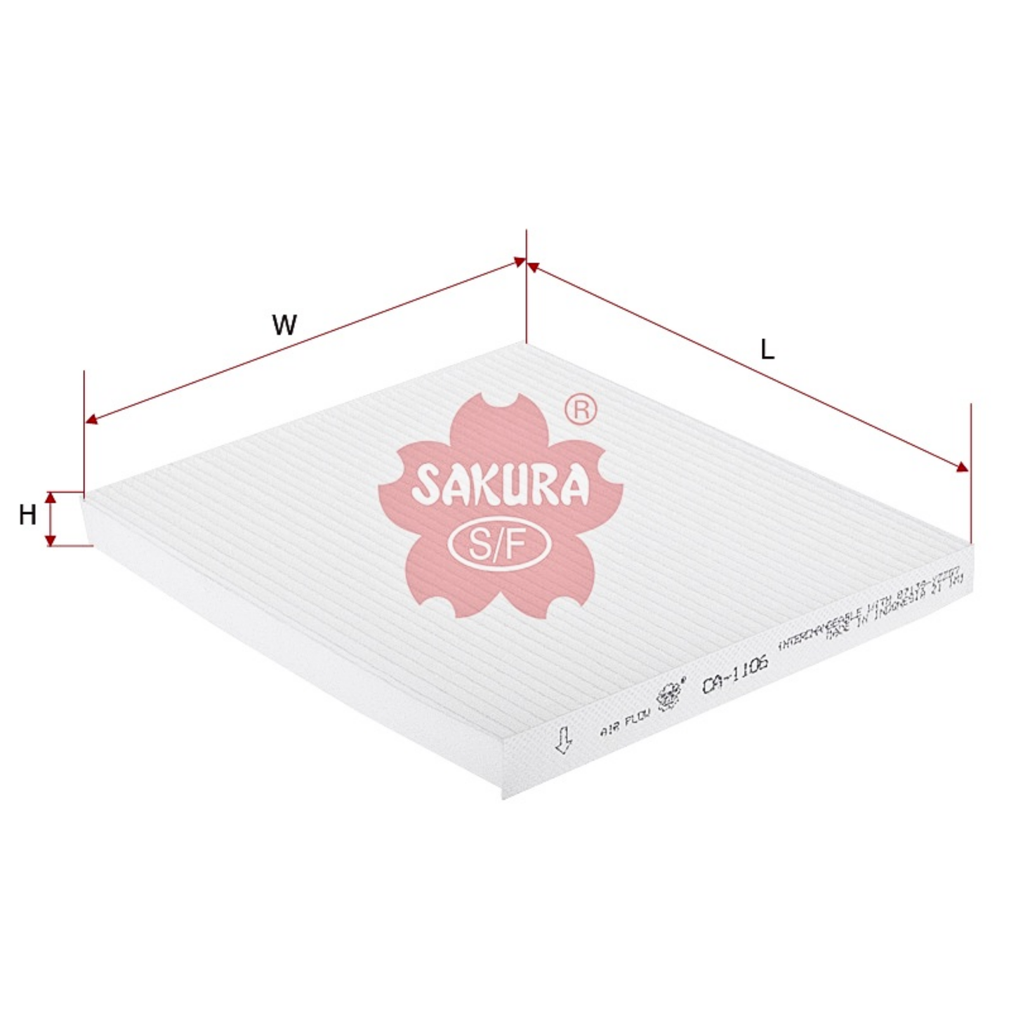 SAKURA TOYOTA CA-1106 CABIN FILTER