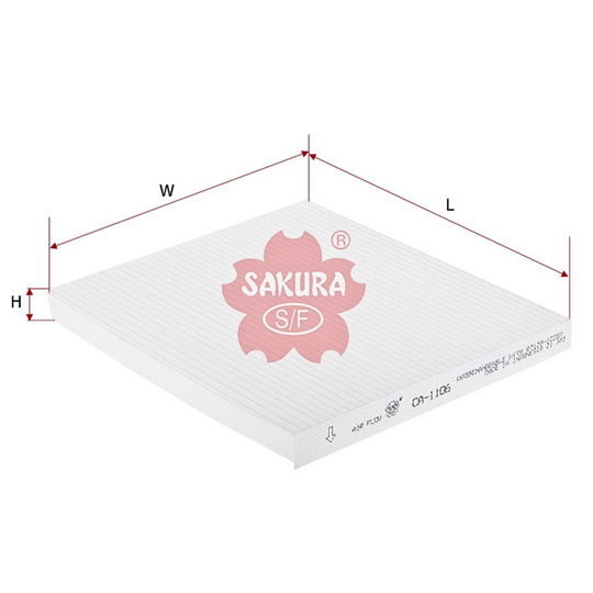 SAKURA TOYOTA CA-1106 CABIN FILTER