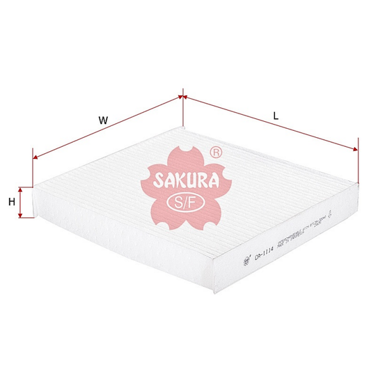 SAKURA TOYOTA CA-1114 CABIN FILTER