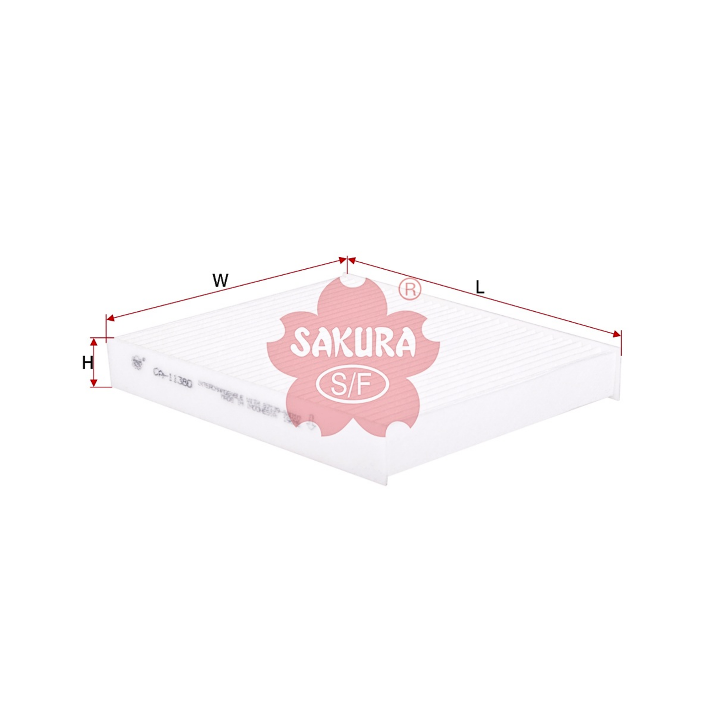 SAKURA TOYOTA CA-11380 CABIN FILTER
