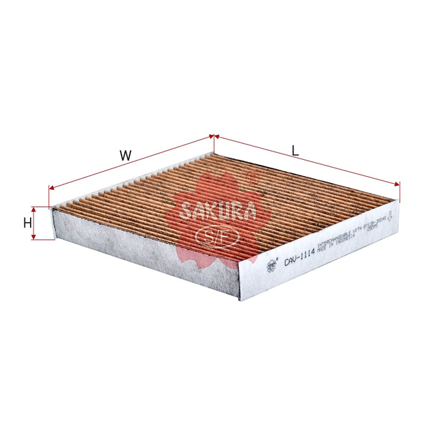 SAKURA TOYOTA CAV-1114 CABIN FILTER