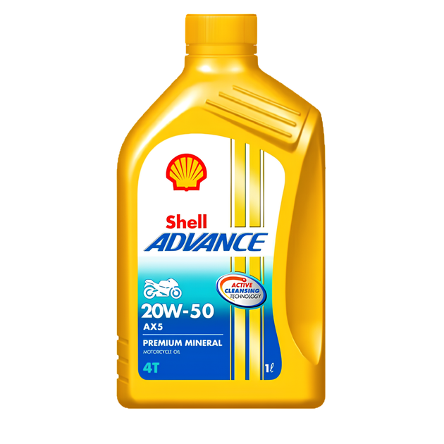 Shell ADVANCE AX 5 20W-50 MINERAL MOTORCYCLE OIL