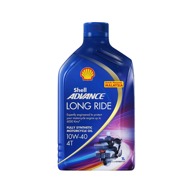 Shell ADVANCE LONG RIDE 10W-40 FULLY SYNTHETIC MOTORCYCLE OIL
