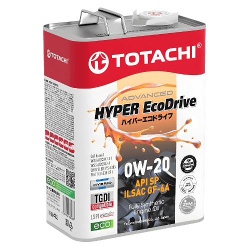 TOTACHI HYPER ECODRIVE FULLY SYNTHETIC 0W 20 ENGINE OIL