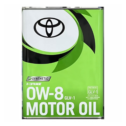 TOYOTA JASO GLV-1 0W-8 MOTOR / GASOLINE ENGINE OIL 4L