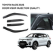 TOYOTA RAIZE 2025 DOOR VISOR INJECTION QUALITY