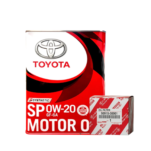 TOYOTA SP 0W-20 MOTOR OIL WITH C110 TOYOTO GENUINE FILTER