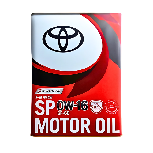TOYOTA SP/GF6B 0W-16 MOTOR / GASOLINE ENGINE OIL 4L